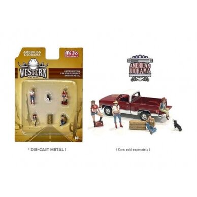 PRE-ORD3R American Diorama Figūrėlės Western Style Figure set (Car Not Included !!)