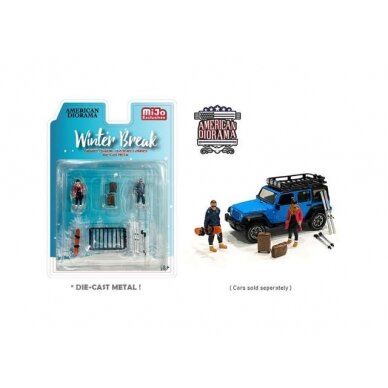 PRE-ORD3R American Diorama Figūrėlės Winter Break Figure set (Car Not Included !!)