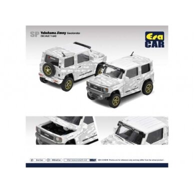 PRE-ORD3R Era Car Modeliukas Yokohama Suzuki Jimny *Geolander*, grey/white