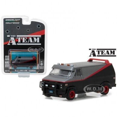 Green Light 1983 GMC Vandura *The A-Team* (1983-87 TV Series) Hollywood series 19, black/red/grey