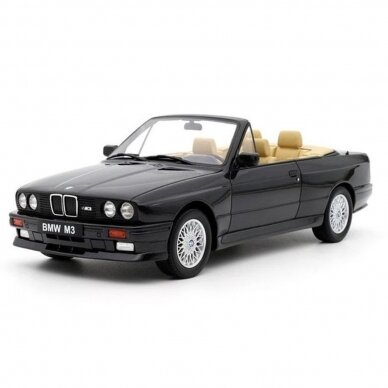 PRE-ORD3R OttOmobile Miniatures 1989 BMW E30 M3 Convertible *Resin series*, black
