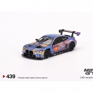 Mini GT Modeliukas 2022 BMW M4 GT3 #1 Winner 12h Mugello ST Racing, blue