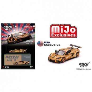 Mini GT Modeliukas 2023 Chevrolet Corvette C8R *Stars & Stripes* (yra sandėlyje)