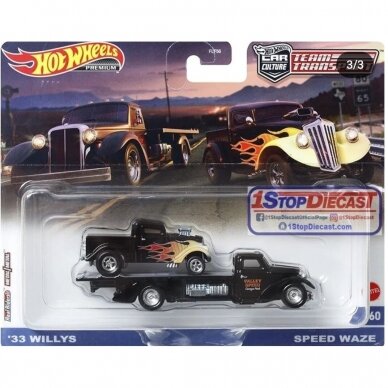 Hot Wheels Premium Team Transpport Modeliukas ’33 Willys / Speed Waze (yra Sandėlyje)