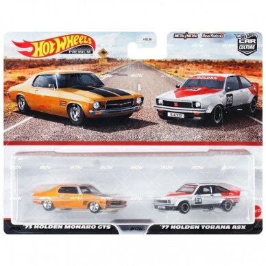 Hot Wheels Premium 2-pack ’73 Holden Monaro GTS / ’77 Holden Torana A9X