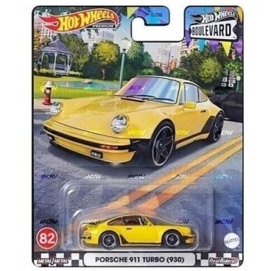 Hot Wheels Premium Modeliukas 82. Porsche 911 Turbo (930) BOULEVARD (yra Sandėlyje)