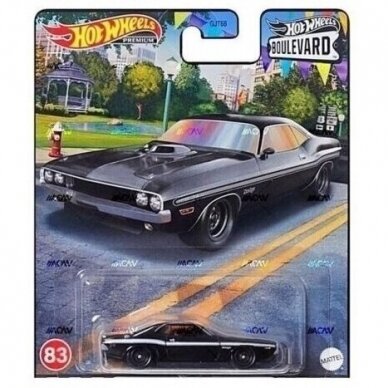 Hot Wheels Premium Modeliukas 83. ’70 Dodge HEMI Challenger BOULEVARD (yra sandėlyje)