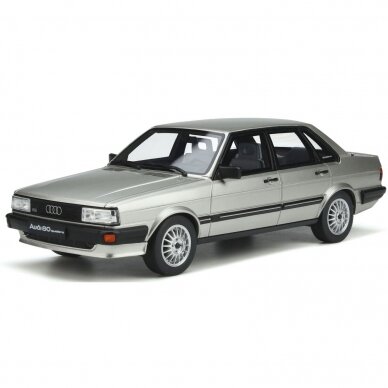 PRE-ORD3R OttOmobile Miniatures Audi 80 (B2) Quattro Zermatt *Resin series*, silver LY7Y