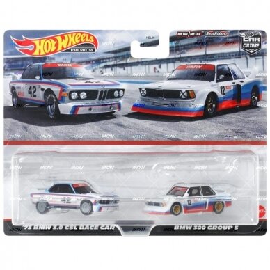 Hot Wheels Premium 2-pack BMW 320 Group 5 & 1973 BMW 3.0 CSL Race Car