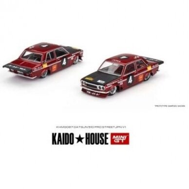 Mini GT Kaido House Modeliukas Datsun 510 Pro Street JPN V1, red