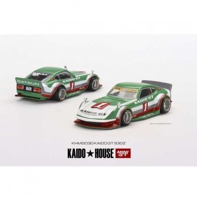 Mini GT Kaido House Datsun Kaido Fairlady Z Kaido GT V1, green/white/red