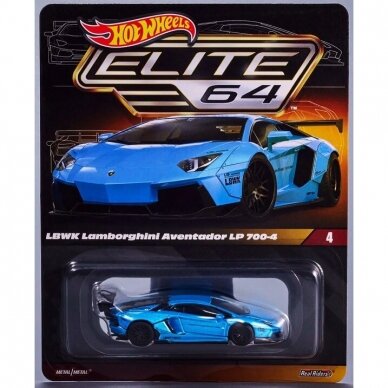 Hot Wheels Red Line Club Modeliukas Elite 64 Series LBWK Lamborghini Aventador LP 700-4 (yra Sandėlyje)