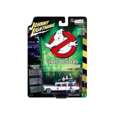 Johnny Lightning Modeliukas Ghostbusters Ecto 1 Silver Screen Series