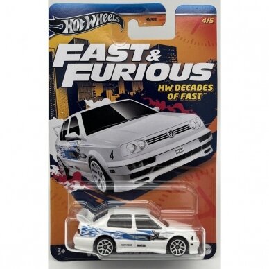 Hot Wheels Fast Furious Modeliukas Volkswagen Jetta MKIII (yra Sandėlyje)