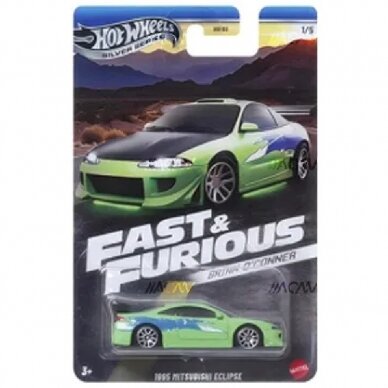 PRE-ORDER Hot Wheels Mainline Brian O`Conner Fast and Furious 2024 Modeliukas 1995 Mitsubishi Eclipse Brian, green