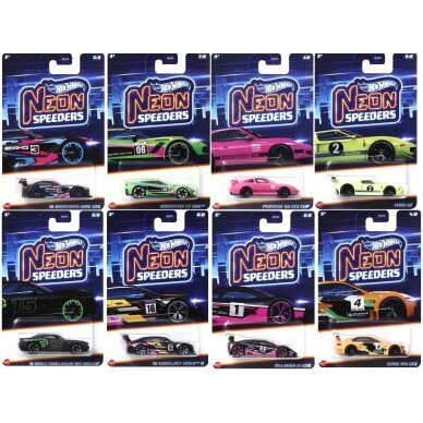 Hot Wheels Mainline Neon Speeders Modeliukų rinkinys (979C) (yra Sandėlyje)