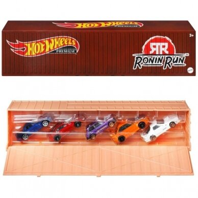 Hot Wheels konteineryje Ronin run container set- Mazda RX-7,Toyota Starlet,Nissan 300ZX,Subaru WRX STi 22B*