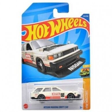 Hot Wheels Modeliukas Nissan Maxima Drift Car, creme/red Long Card (yra Sandėlyje)