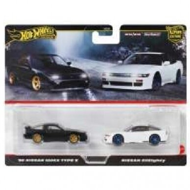 PRE-ORDER Hot Wheels Premium 2-pack Modeliukas 1996 Nissan 180SX Type X & Nissan SilEighty