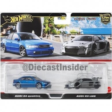 Hot Wheels Premium 2-pack Audi S4 quattro / Audi R8 LMS