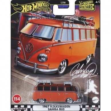 PRE-ORDER Hot Wheels Premium Boulevard Modeliukas 1967 Volkswagen Samba Bus