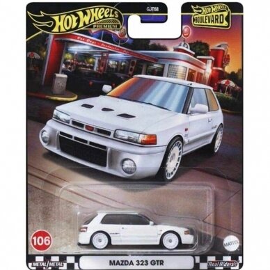 Hot Wheels Premium Boulevard Series Modeliukas 106. Mazda 323 GTR (yra Sandėlyje)