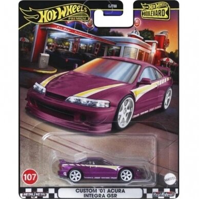 Hot Wheels Premium Boulevard Series 107. Custom 01 Acura Integra GSR