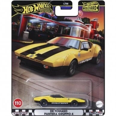 Hot Wheels Premium Boulevard Series Modeliukas 110. DE TOMASO PANTERA GRUPPO 4 (yra Sandėlyje)