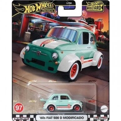 Hot Wheels Premium Boulevard Series ’60s Fiat 500 D Modificado