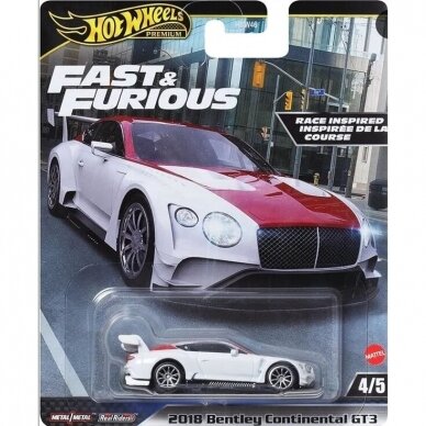 Hot Wheels Premium Fast & Furious ’18 Bentley Continental GT-3