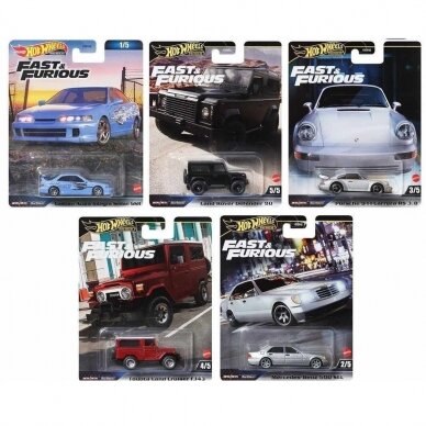 Hot Wheels Premium Fast & Furious Mercedes, Porsche, Acura, Land Rover, Toyota