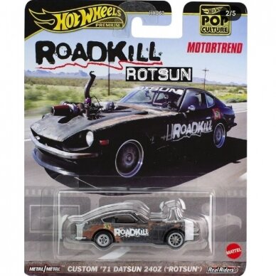 Hot Wheels Premium Modeliukas Datsun 240Z 1971 *Rotsun Roadkill* 2024 release (yra sandėlyje)