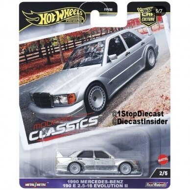 Hot Wheels Premium Modern Classics Mercedes Benz 190E 2,5 Evolution II