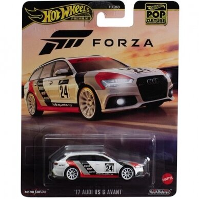 Hot Wheels Premium Pop Culture Modeliukas Forza 17 Audi RS 6 Avant (yra Sandėlyje)