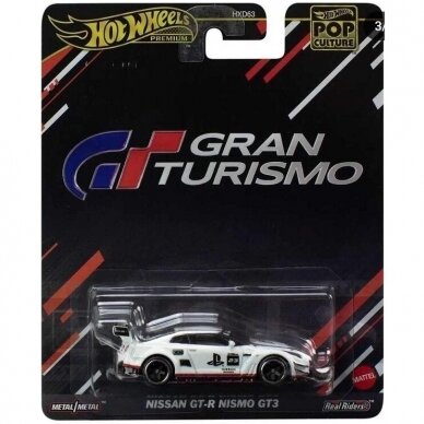 Hot Wheels Premium Pop Culture Modeliukas Nissan GT-R Nismo GT3 (RAP Movie Car) Gran Turismo (yra Sandėlyje)