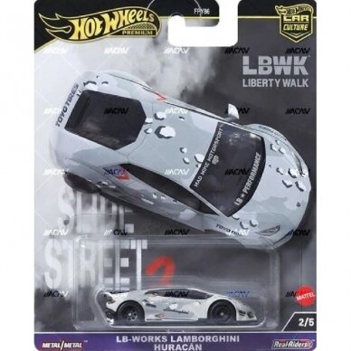 Hot Wheels Premium Slide Street 2 2024 LB-Works Lamborghini Huracan, grey 2/5