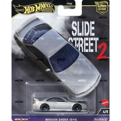 Hot Wheels Premium Slide Street 2 2024 Modeliukas Nissan 240SX S14, 4/5 (yra Sandėlyje)