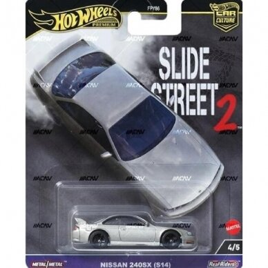 Hot Wheels Premium Slide Street 2 2024 Nissan 240SX S14, 4/5