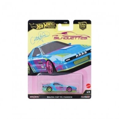 PRE-ORDER Hot Wheels Premium Super Silhouettes Modeliukas Mazda RX7 FC Pandem, various colours 4/5