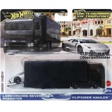 PRE-ORDER Hot Wheels Premium Team Transport Lamborghini Reventon Roadster and Flipsider Hauler