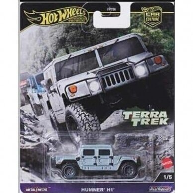 PRE-ORDER Hot Wheels Premium Terra Track Hummer H1, blue/white