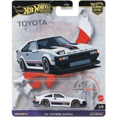 Hot Wheels Premium World Tour Car Culture 1982 Toyota Supra, white 2/5