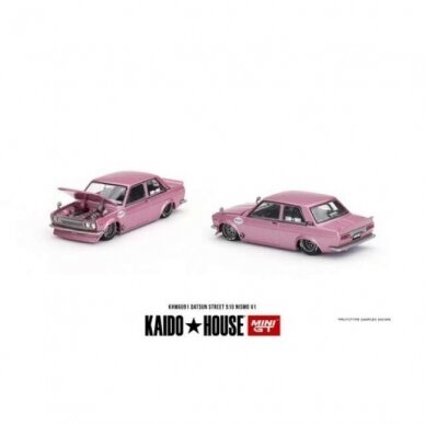 Mini GT Kaido House Modeliukas Kaido House Datsun 510 Street GT V1, rose (yra Sandėlyje)