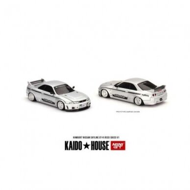 PRE-ORDER Mini GT Kaido House Modeliukas Kaido House Nissan Skyline GT-R (R33) DAI33 V1, white