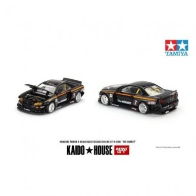 Mini GT Kaido House Modeliukas Kaido House Nissan Skyline GT-R (R34) Hornet V1, black/gold