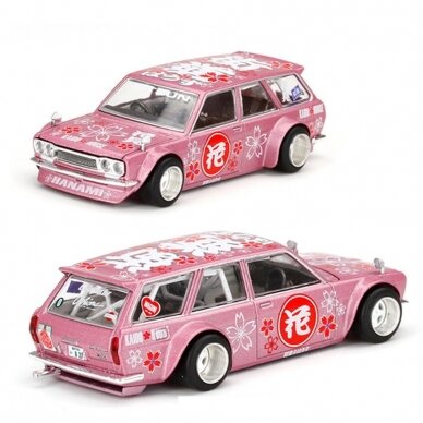 Mini GT Kaido House Kaido House RHD Datsun 510 Wagon *Hanami V2*, pink