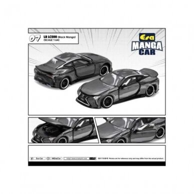 Era Car Modeliukas Lexus LB Lc500 *Black Manga*, black (yra sandėlyje)
