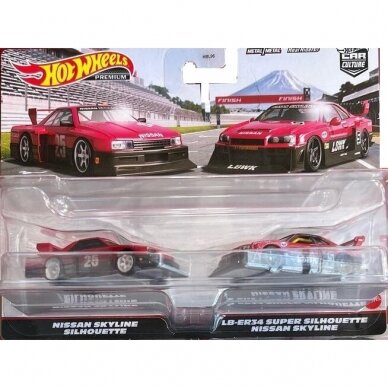 Hot Wheels Premium 2-pack Libertywalks Nissan Skyline ER34 & Skyline Silhouette set of 2