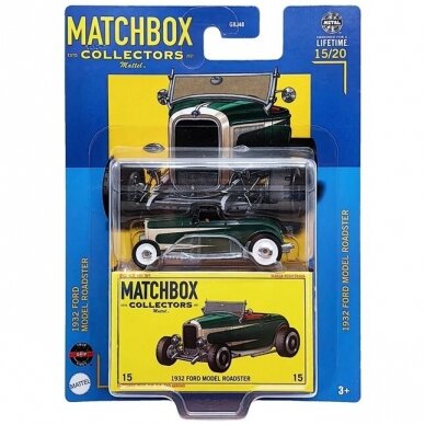 Matchbox Superfast Modeliukas 1932 Ford Model Roadster, green (yra Sandėlyje)