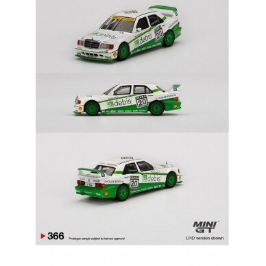 Mini GT Modeliukas Mercedes-Benz 190E 2.5-16 Evolution II #20 DTM Zakspeed Michael Schumacher